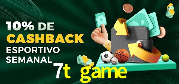 10% de bônus de cashback na 7t game